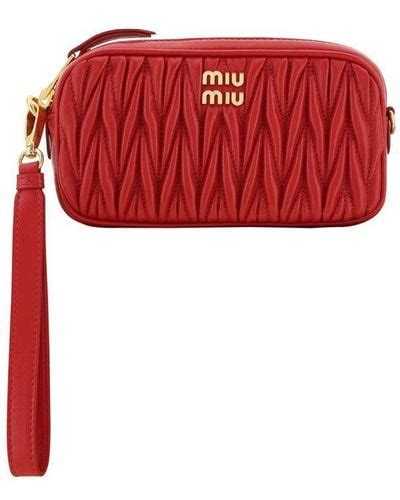 miu miu clutch red|where to buy miu michu.